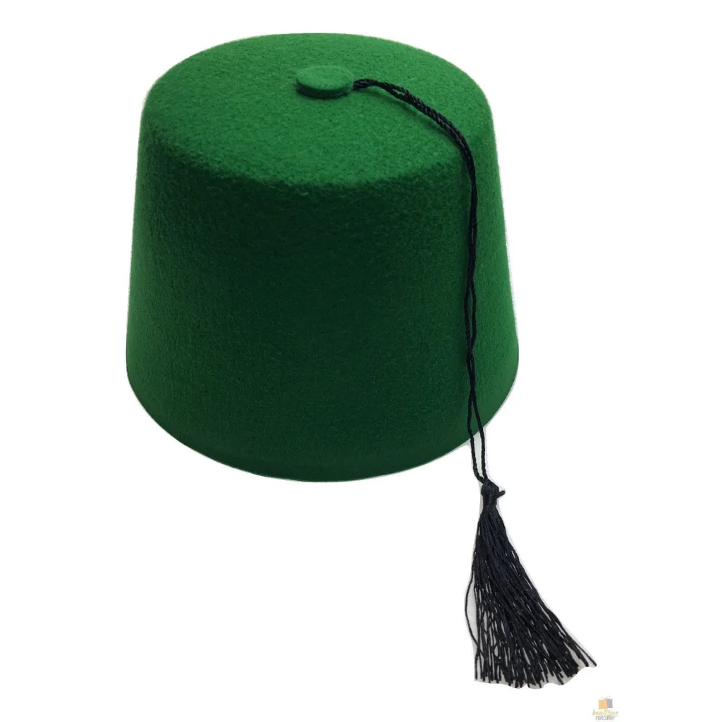 TURKISH HAT Red Green Fez Tarboosh Dress Up Costume Party