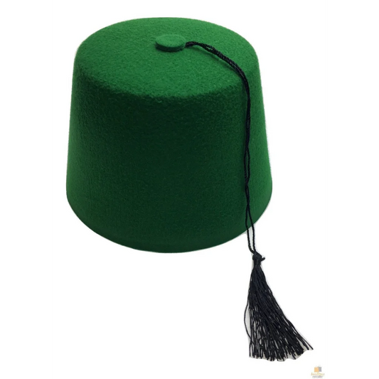 TURKISH HAT Red Green Fez Tarboosh Dress Up Costume Party