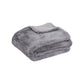 Tuscany Luxury Faux Sheep Wool Fur Throw Rug Grey - Artex