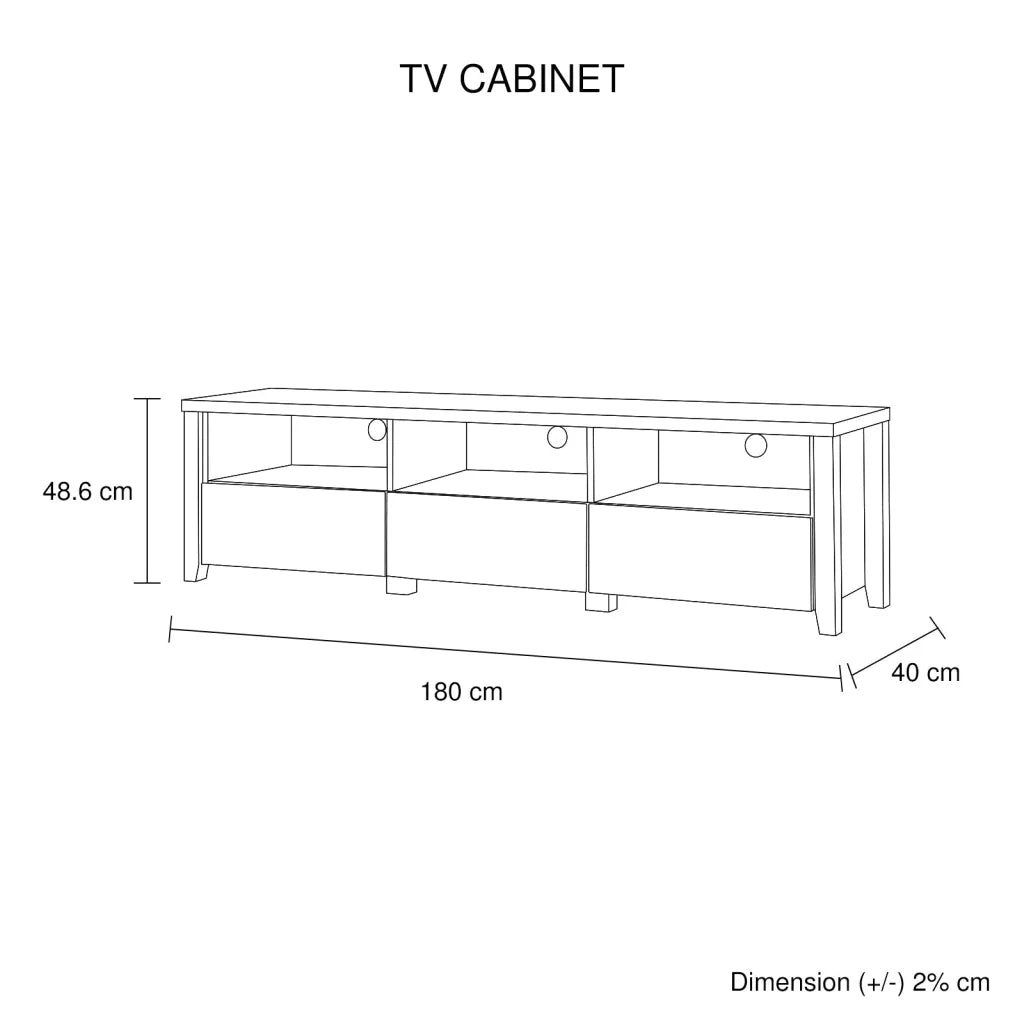TV Cabinet Cielo - Oak - Bedroom