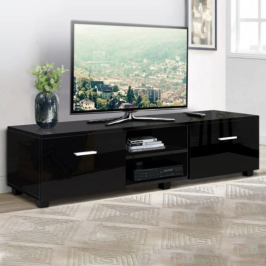 TV Cabinet Entertainment Unit 140cm High Gloss Stand