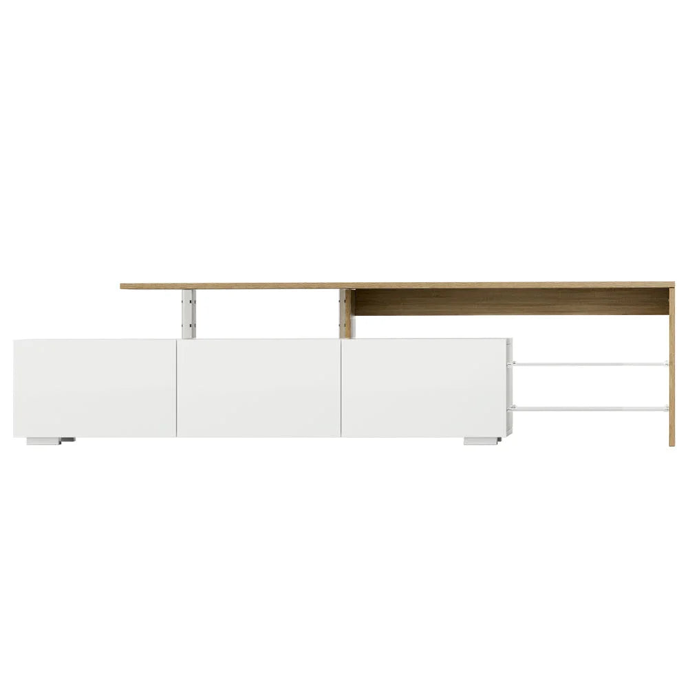 TV Cabinet Entertainment Unit 180CM Wood - White James