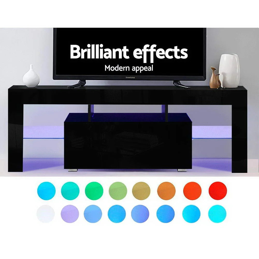 TV Cabinet Entertainment Unit Stand LED Gloss Furniture