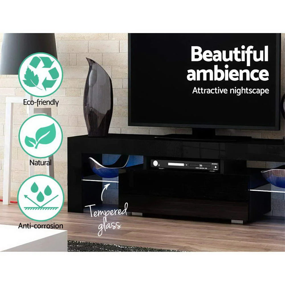 TV Cabinet Entertainment Unit Stand LED Gloss Furniture