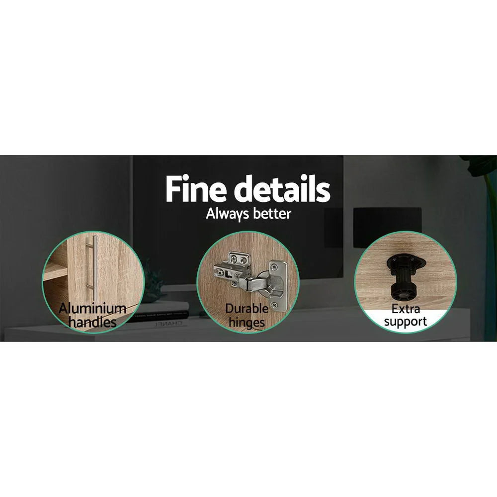 TV Cabinet Entertainment Unit Stand Storage Shelf Sideboard