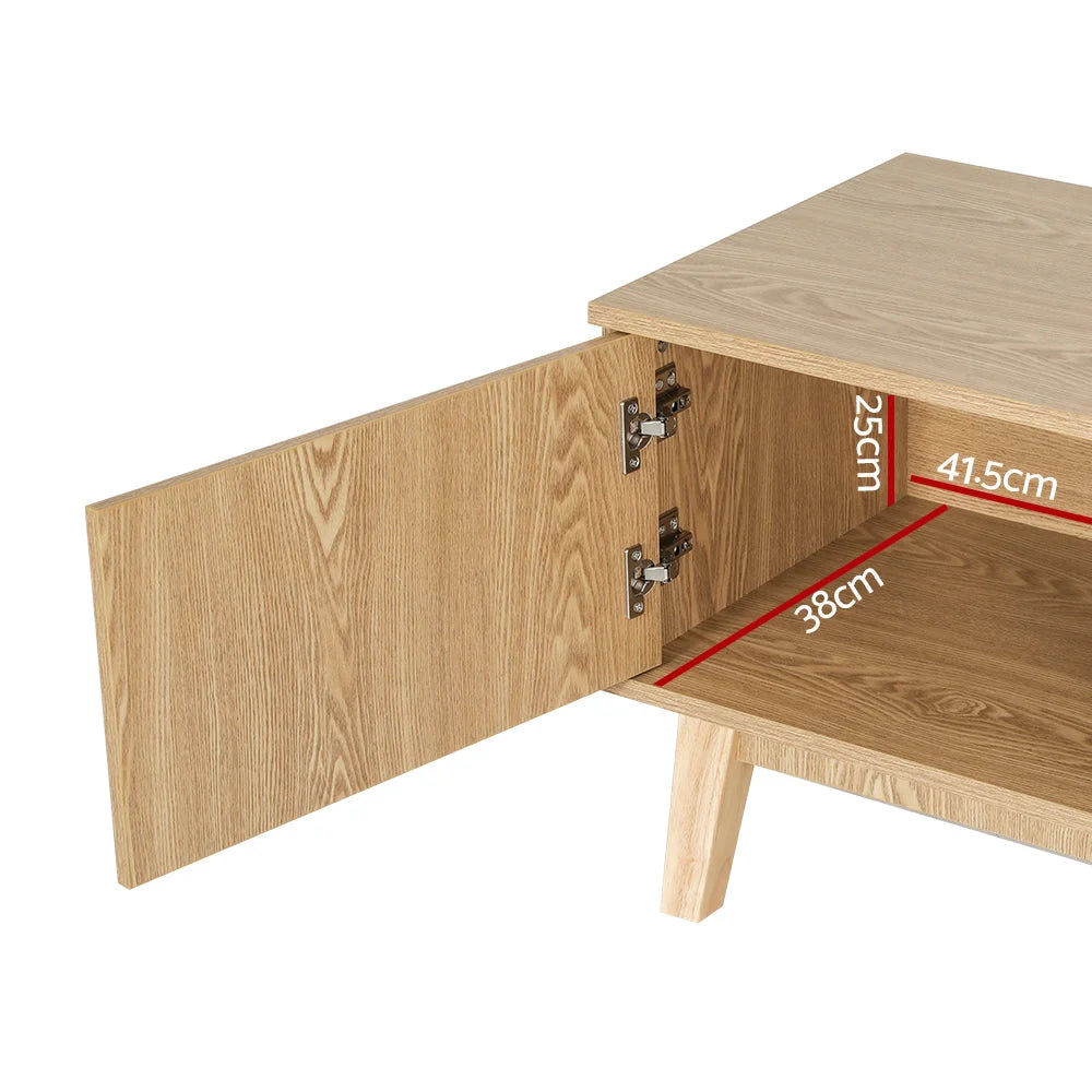 140cm storage cabinet with front angle shown