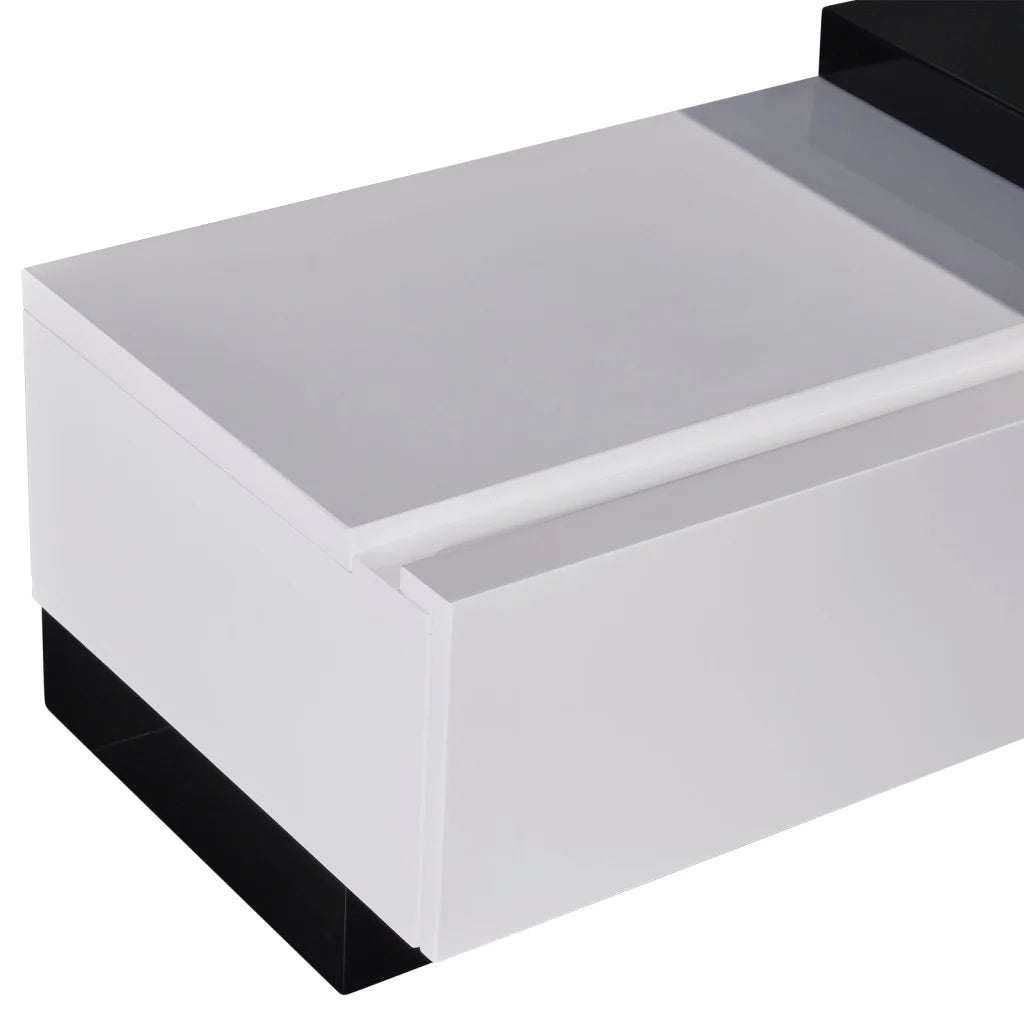 TV Cabinet Entertainment Unit with 2 Storage Drawers High