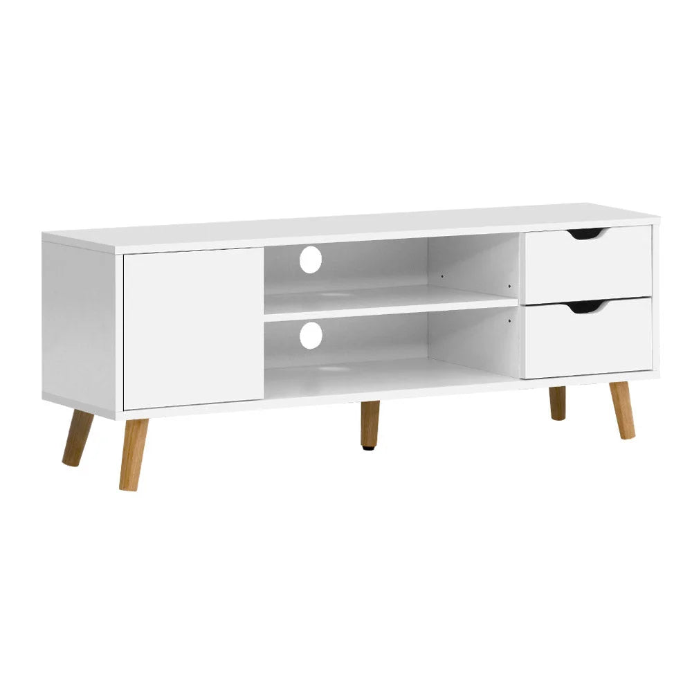 TV Cabinet Entertainment Unit Wooden Scandinavian Stand