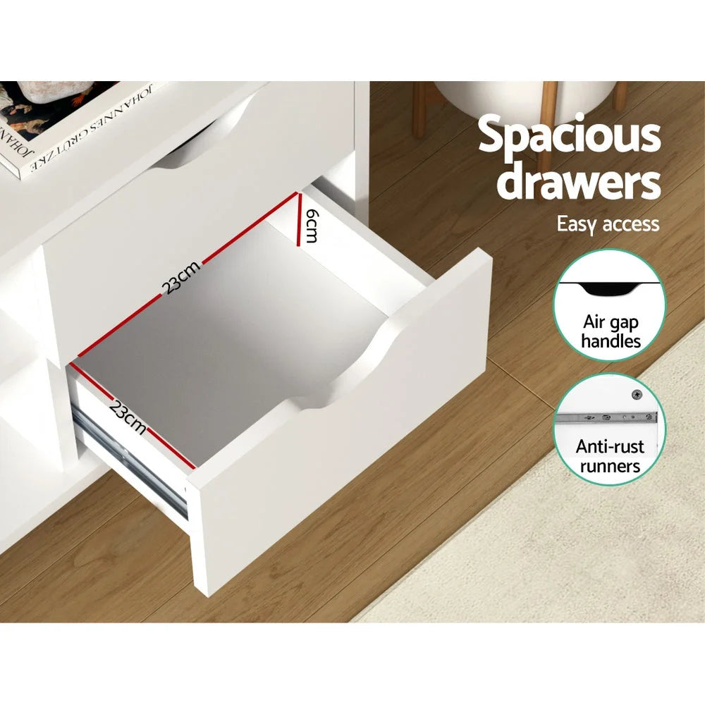 TV Cabinet Entertainment Unit Wooden Scandinavian Stand