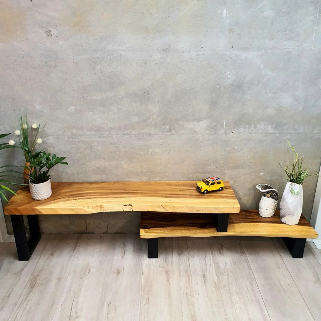 TV Entertainment Unit Bungalow Raintree Wood Adjustable