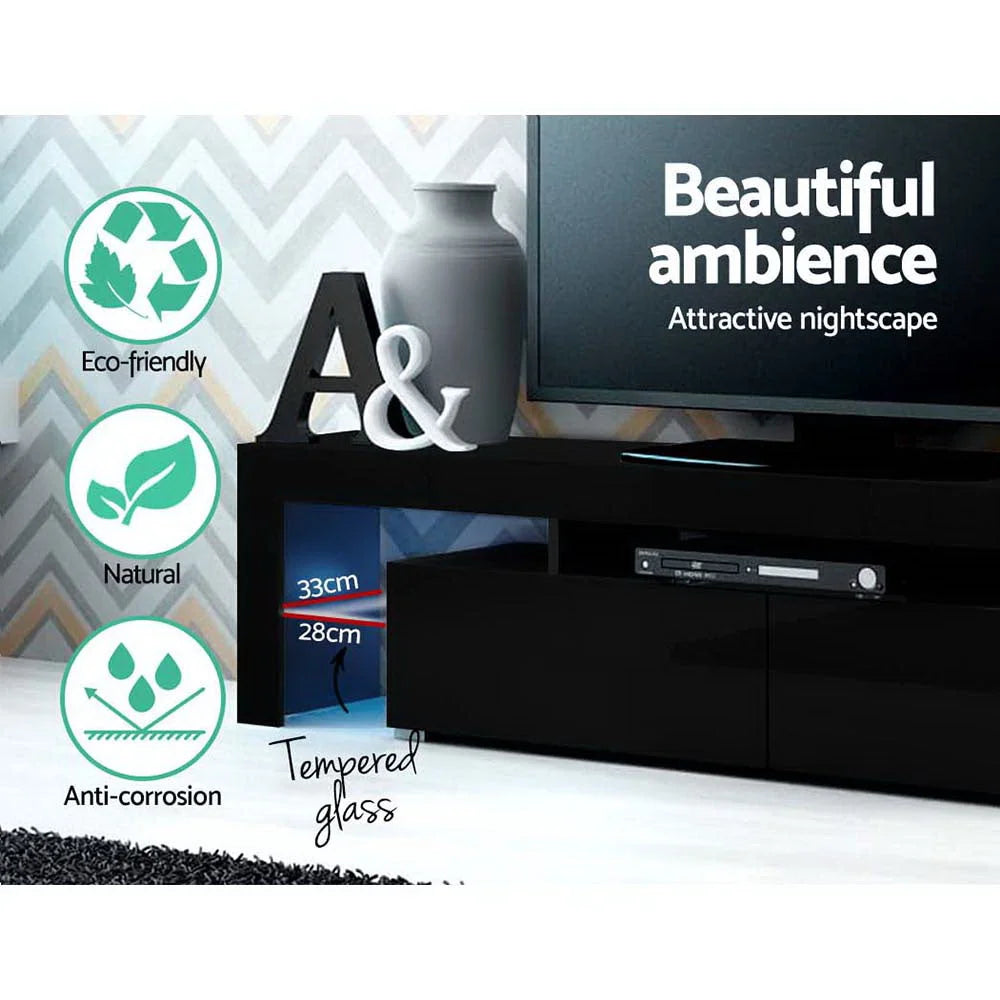 TV Stand 189cm RGB LED Cabinet Entertainment Unit Gloss