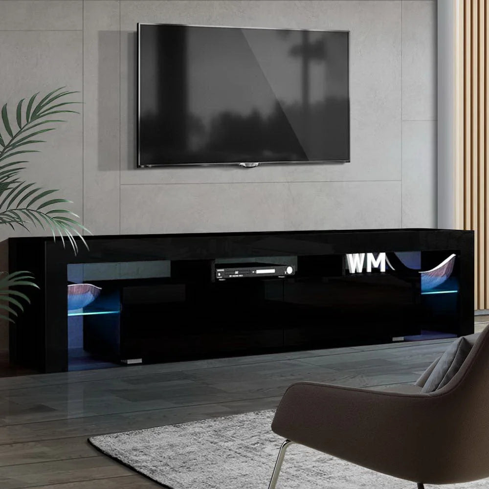 TV Stand 189cm RGB LED Cabinet Entertainment Unit