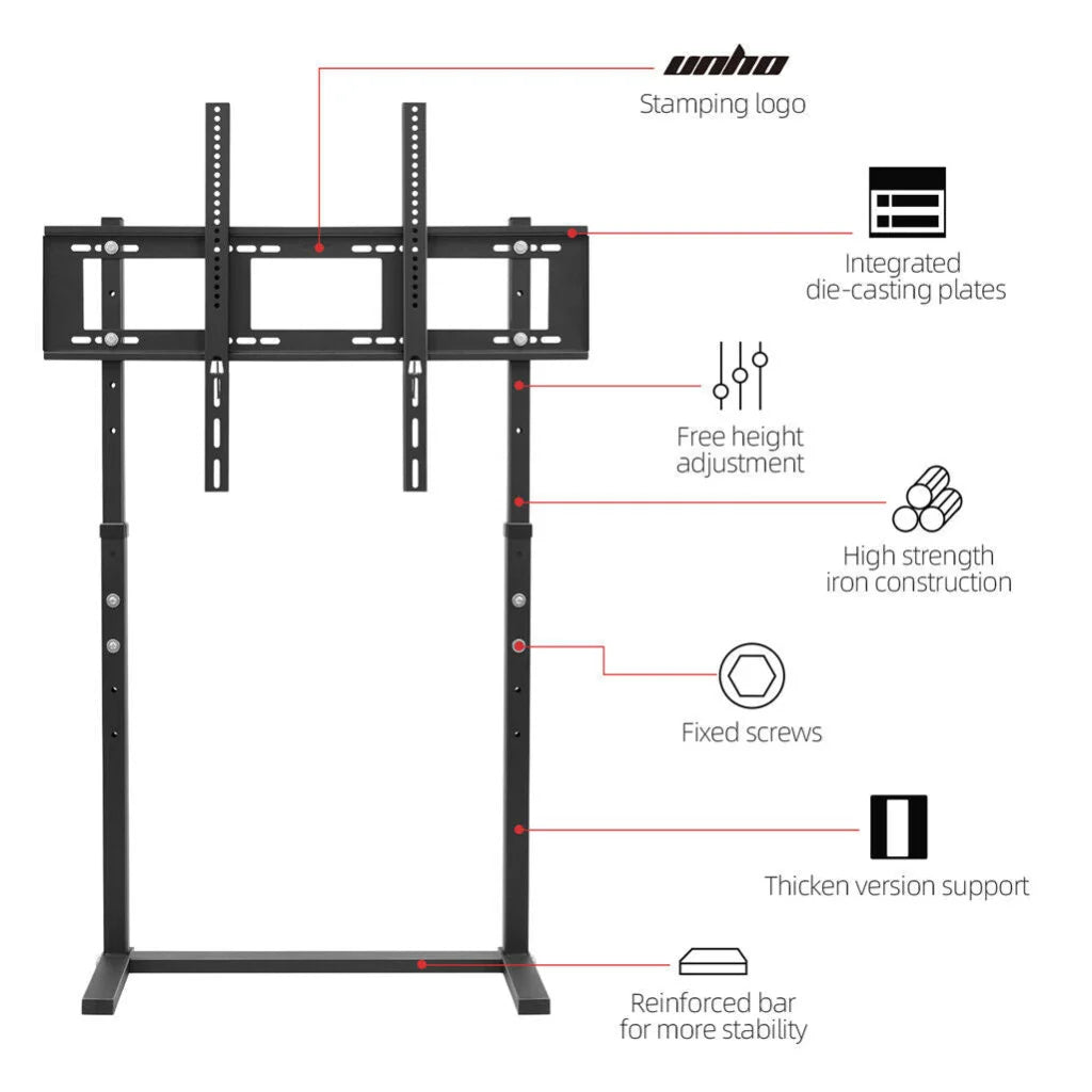 TV Stand Base Mount Bracket Swivel for 32-100 LED LCD