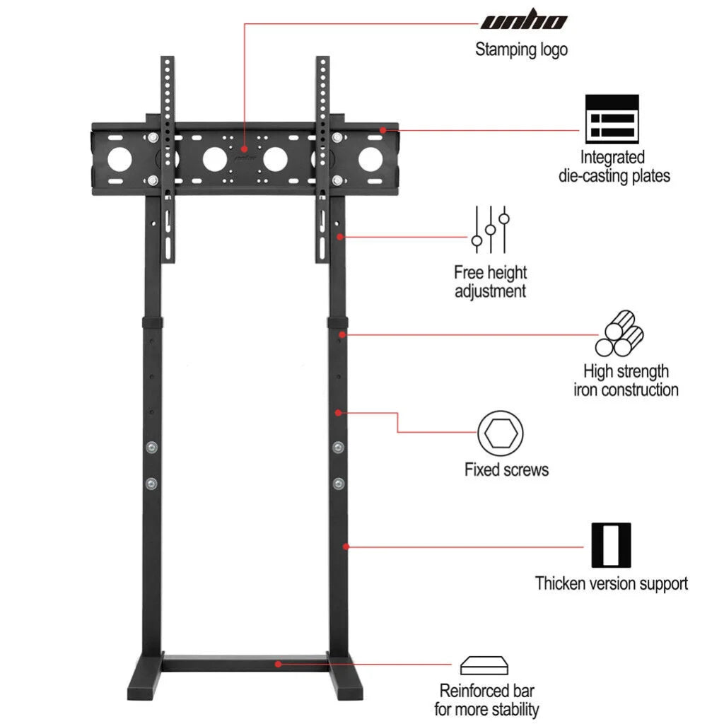 TV Stand Base Mount Bracket Swivel for 32 65