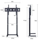 TV stand base with front panel hardware and fitted edges