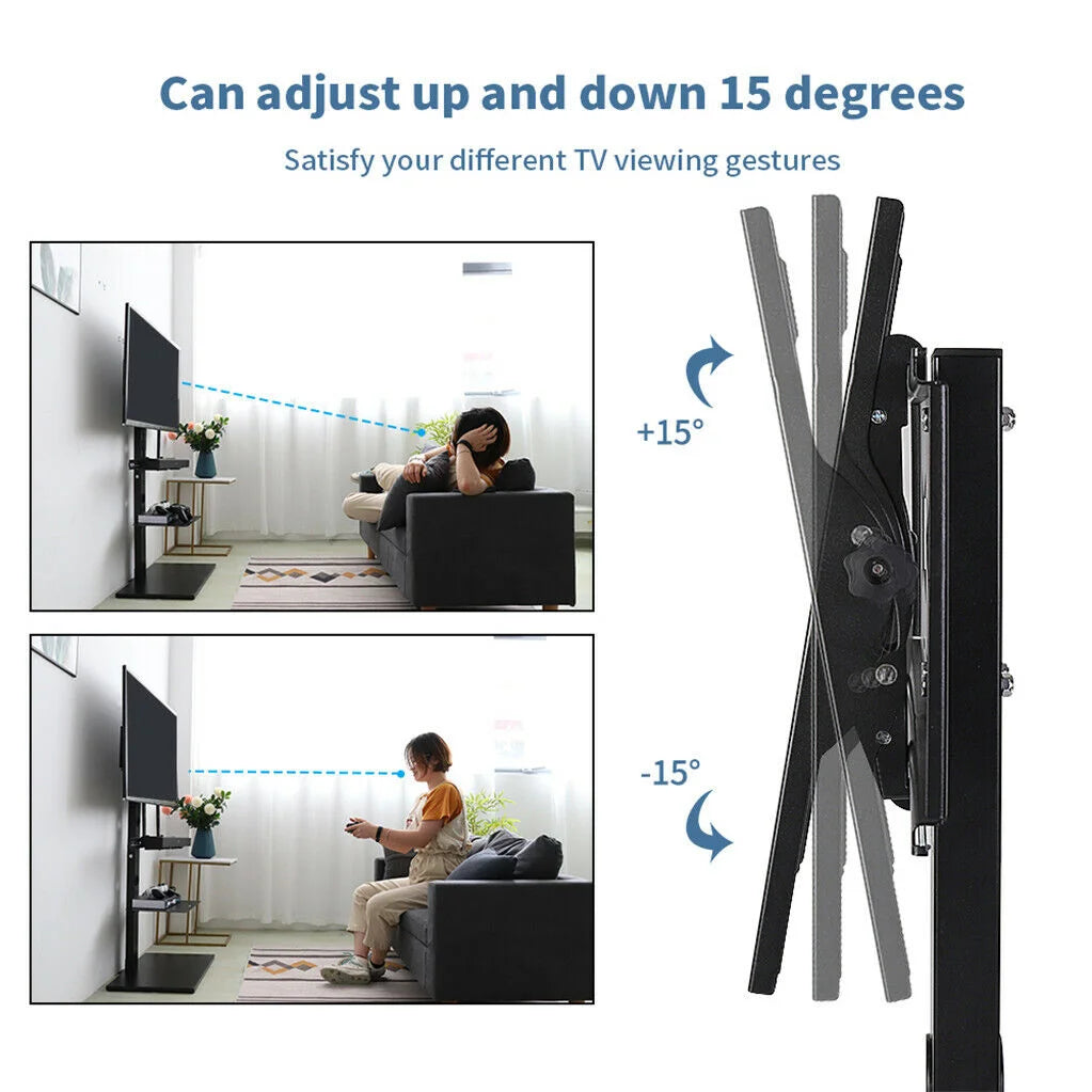 TV Stand Base Swivel Mount 32-65 inch Adjustable Height
