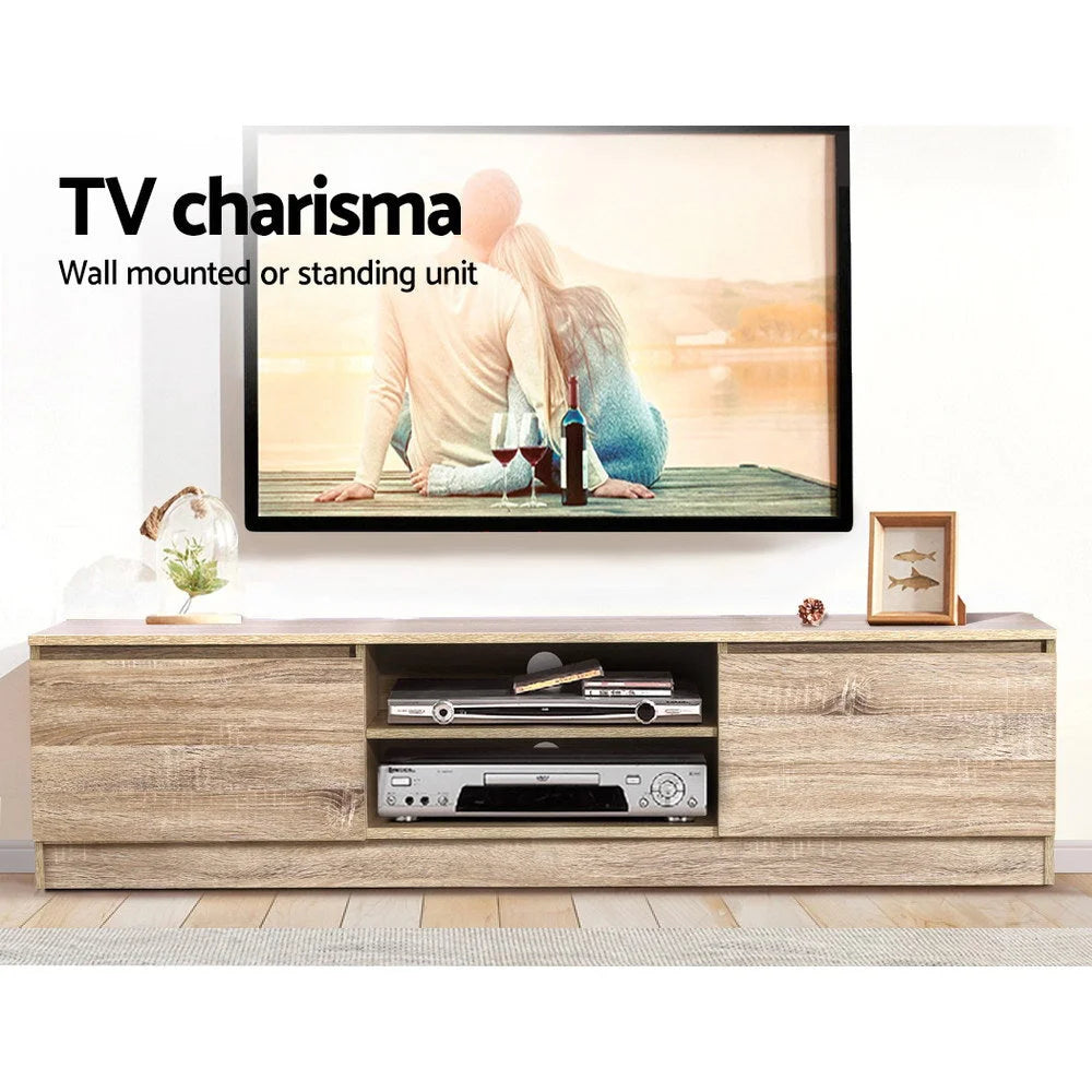 TV Stand Entertainment Unit 160CM Lowline Storage Cabinet