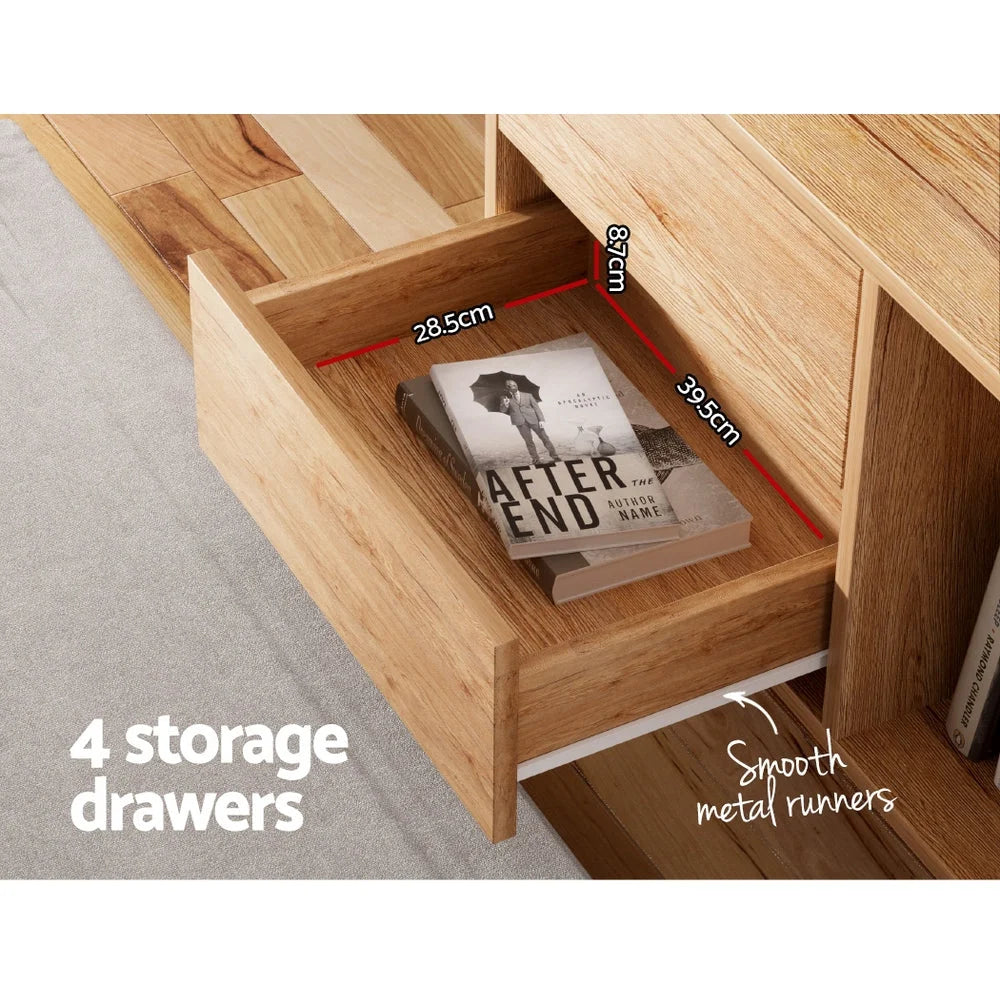 TV Stand Entertainment Unit Cabinet Storage Drawer Shelf