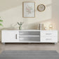 White 120cm storage cabinet with tv stand entertainment unit