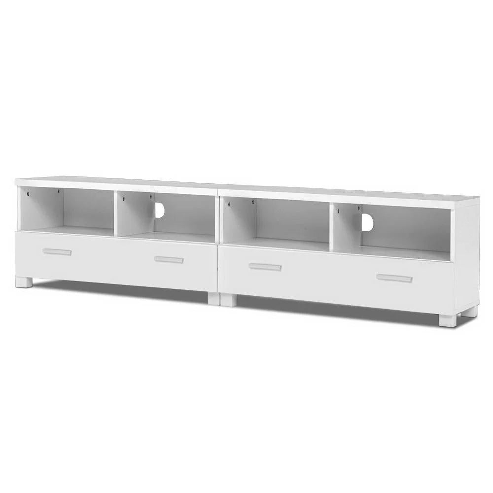 TV Stand Entertainment Unit with Drawers - White - Living