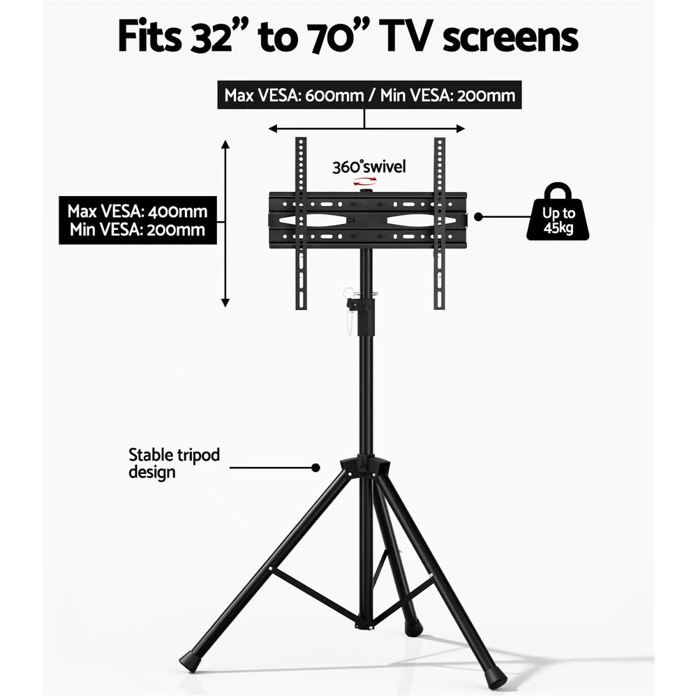 TV Stand Mount Bracket for 32’’-70’’ LED LCD with Tripod