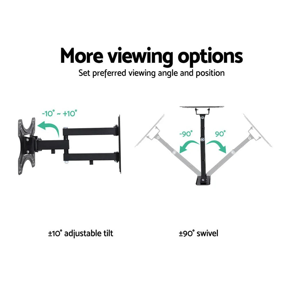 TV wall mount with clean finish and fitted components