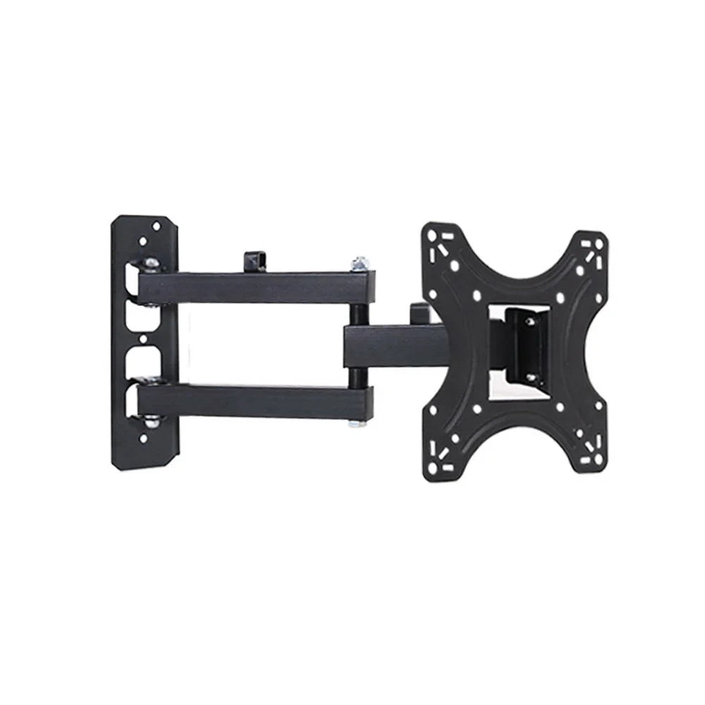 TV wall mount with assembled layout and visible hardware