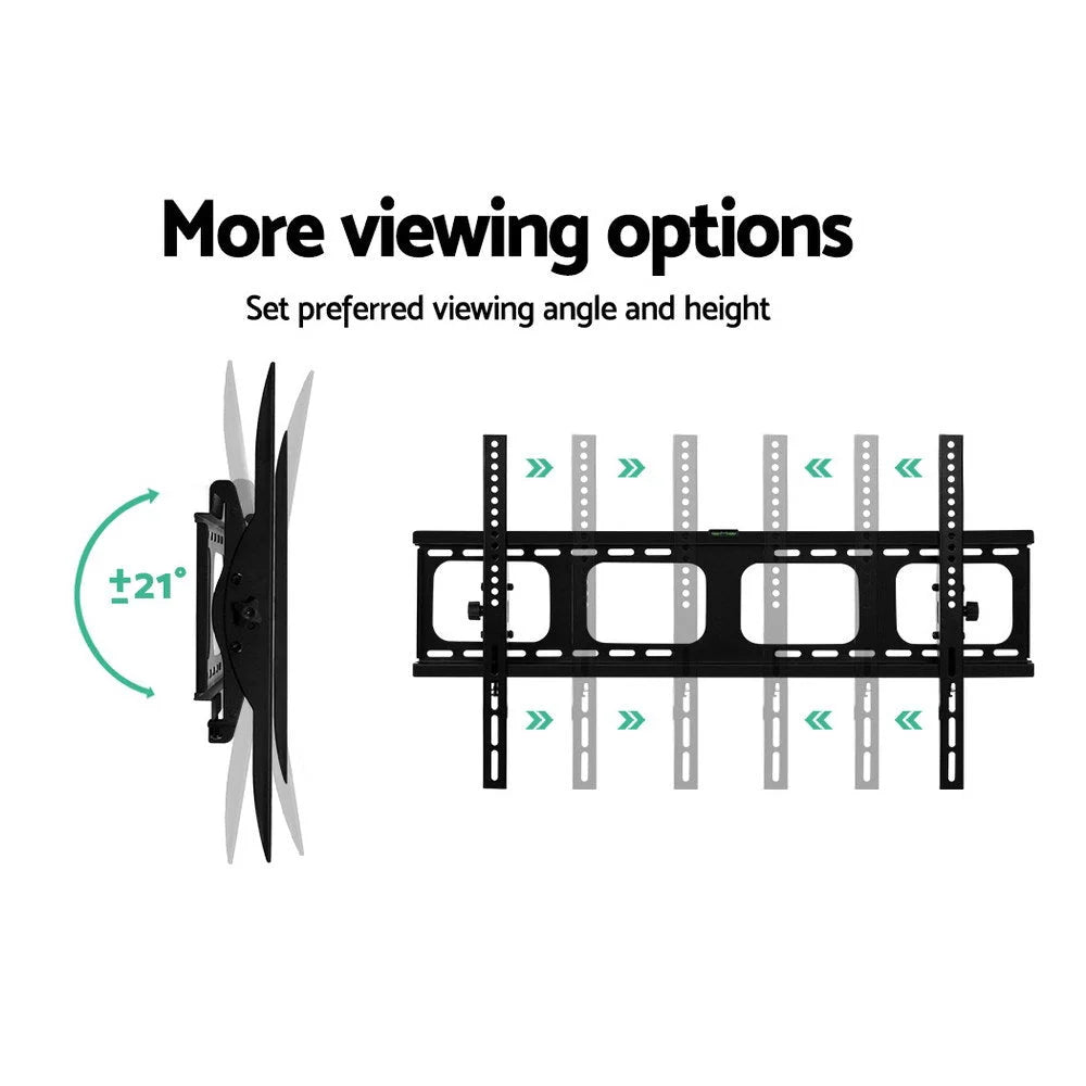 TV wall mount with key surfaces and edge shape