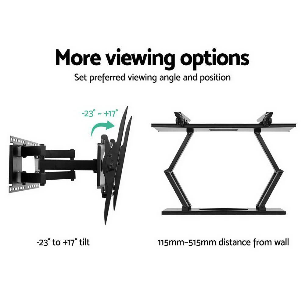 TV Wall Mount Bracket Tilt Swivel Full Motion Flat Slim LED