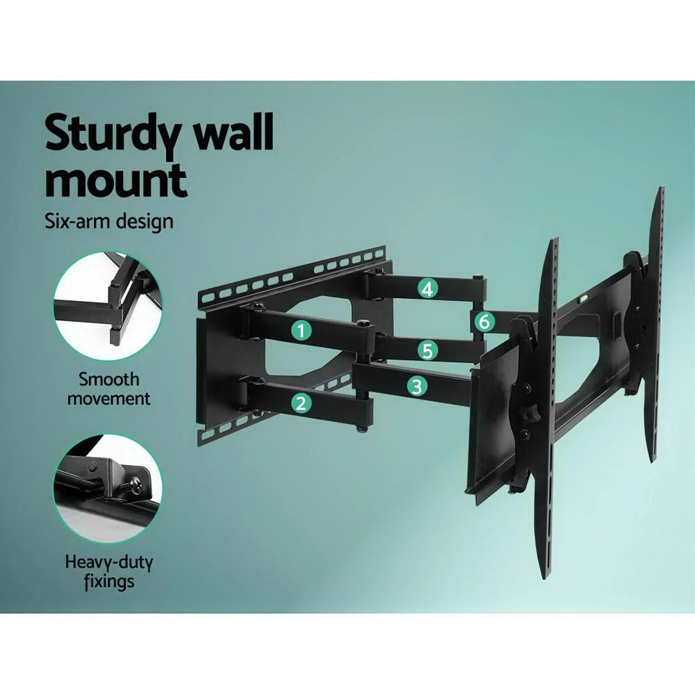 TV Wall Mount Bracket Tilt Swivel Full Motion Flat Slim LED