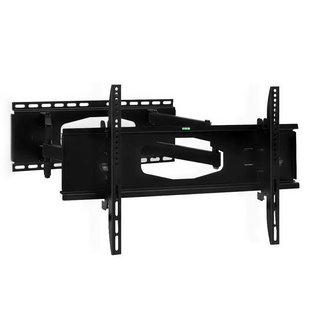 TV wall mount with storage context and item proportions