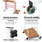Desk with mobile twin laptop light household