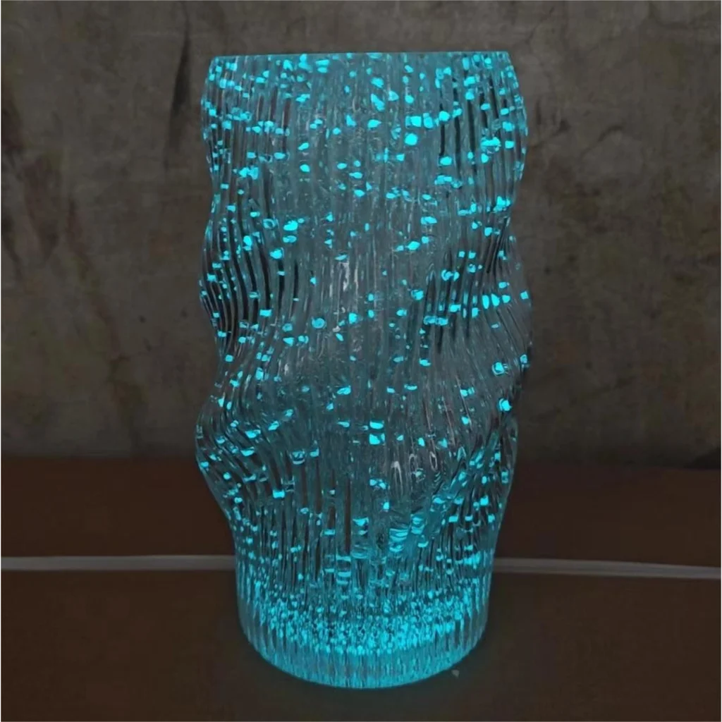 Twisted Vase Luminous INS-Style Glass Vase Modern
