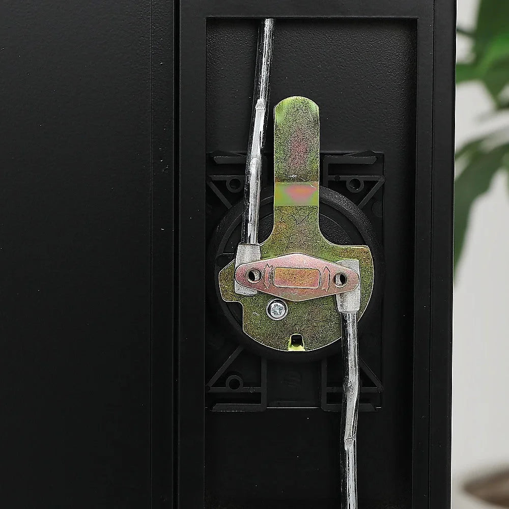 Two-Door Metal Short Cabinet Shelf Storage for Home Office