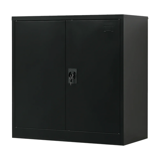 Two-Door Metal Short Cabinet Shelf Storage for Home Office