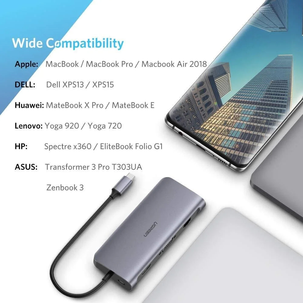 Type C 9-in-1 Multifunction Adapter