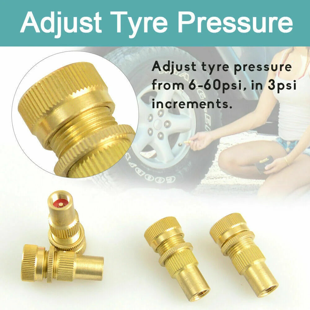 Tyre Deflators Brass Air Deflator 0-60 PSI Tire Valve Core