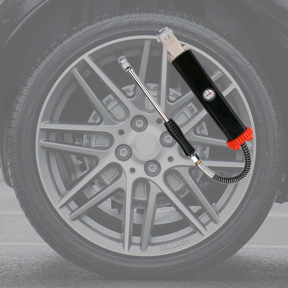 Tyre Inflator with Pressure Gauge Heavy Duty Aluminium