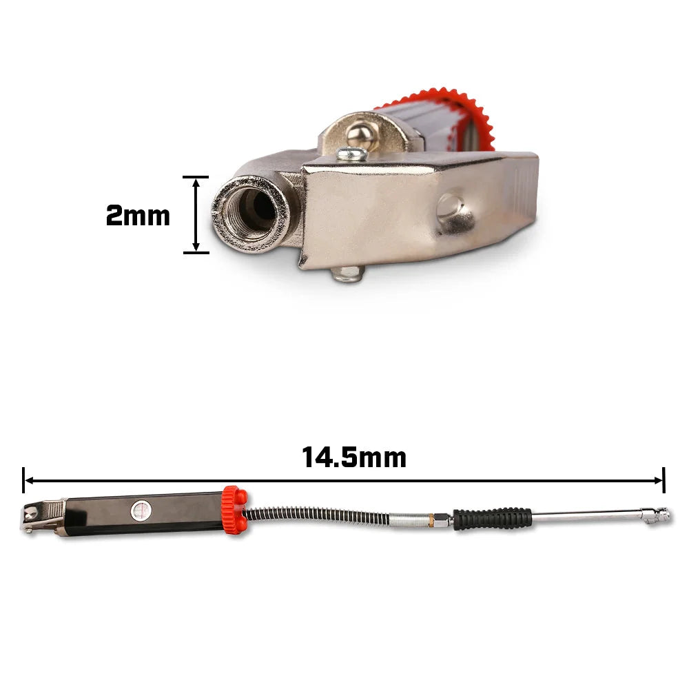 Tyre Inflator with Pressure Gauge Heavy Duty Aluminium