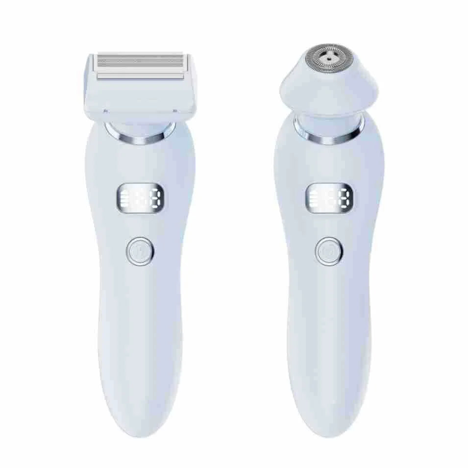 U34 Blue 2-in-1 Electric Razor for Women - Multifunctional