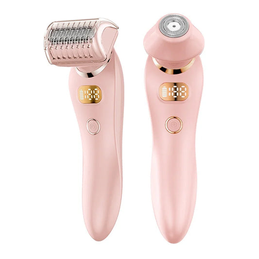U34 Pink 2-in-1 Electric Razor for Women - Multifunctional