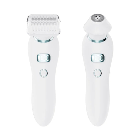 U34 White 2-in-1 Electric Razor for Women - Multifunctional