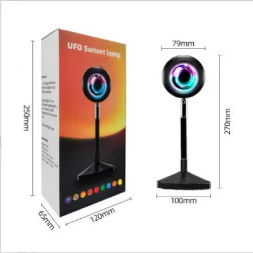 UFO RGB Sunset Projection Lamp with 16 Colors and Remote
