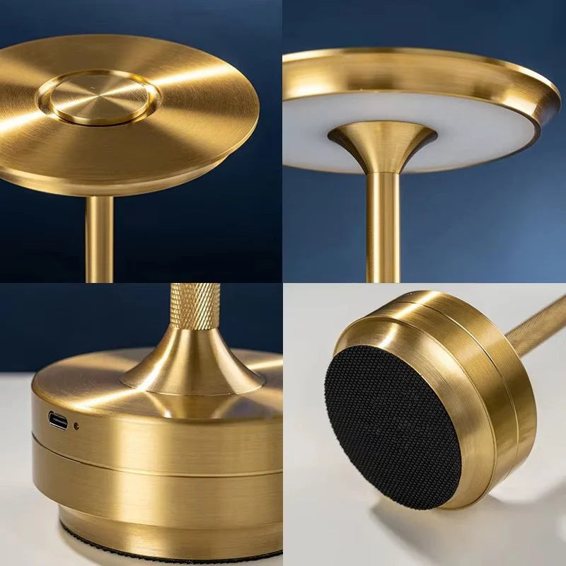 UFO Version LED Desk Lamp - Rose Gold Touch Switch