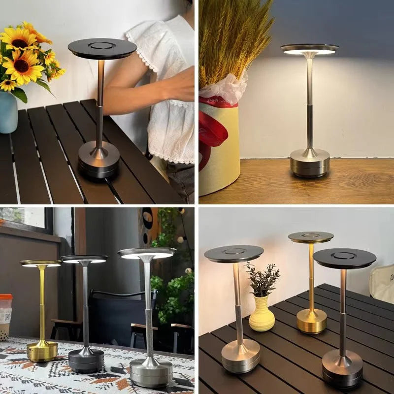 UFO Version LED Desk Lamp - Rose Gold Touch Switch