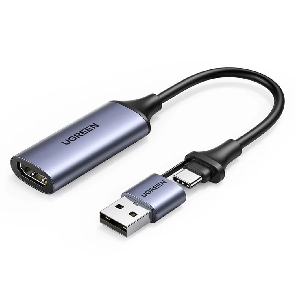 UGREEN 40189 USB-C to HDMI 2-in-1 HD Video Capture Card