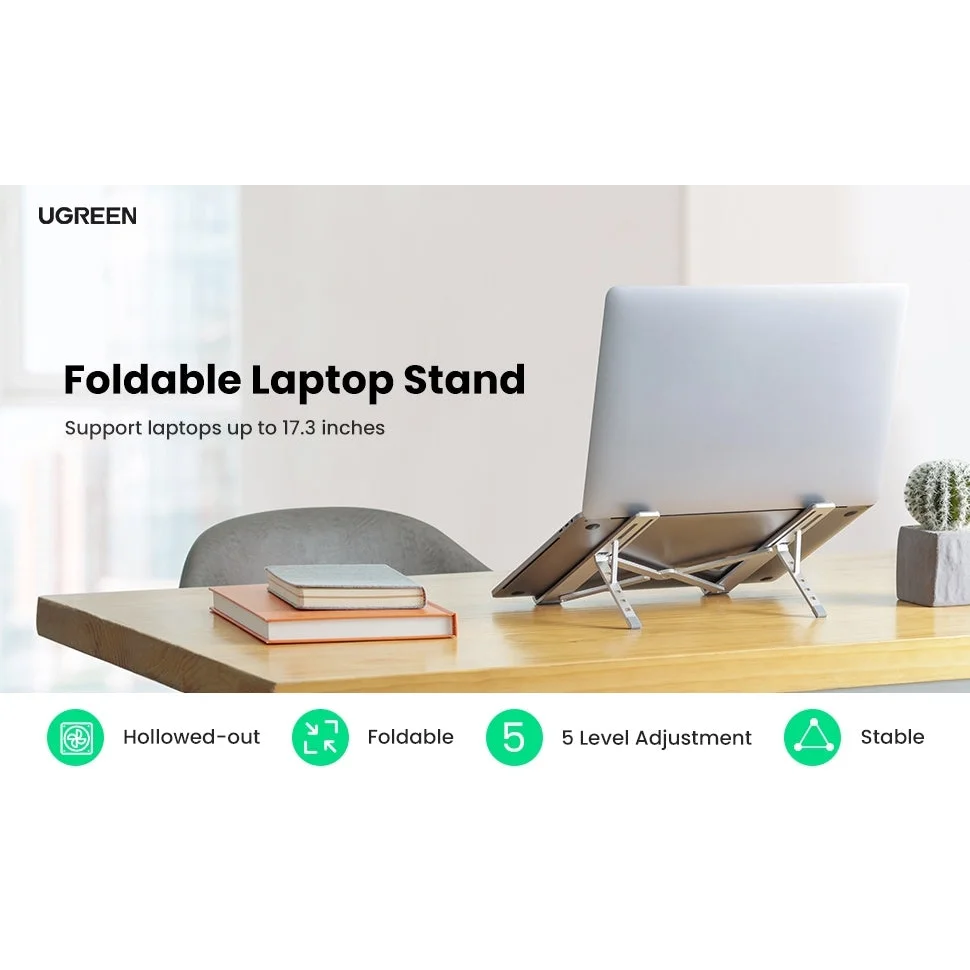 UGREEN 90312 Foldable Laptop Stand (Space Gray)