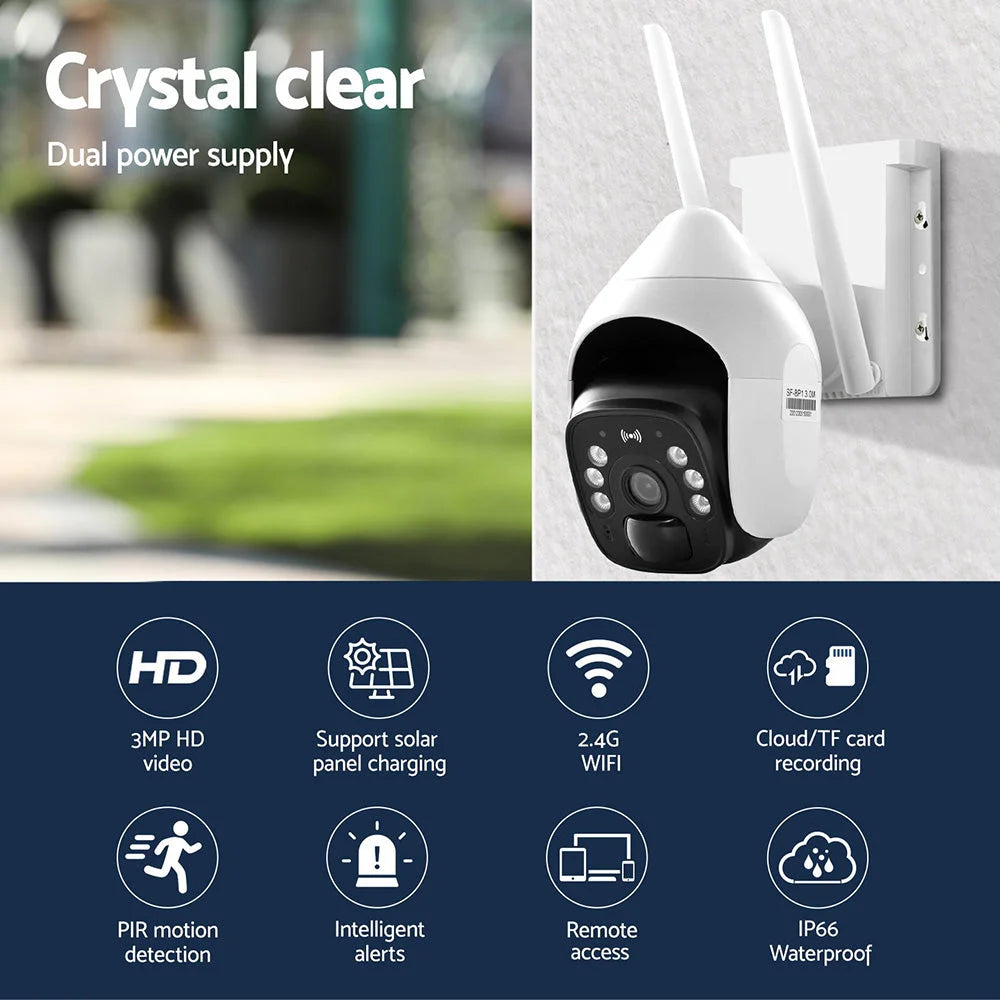 UL-tech 3MP Security Camera Solar Panel - Electronics >