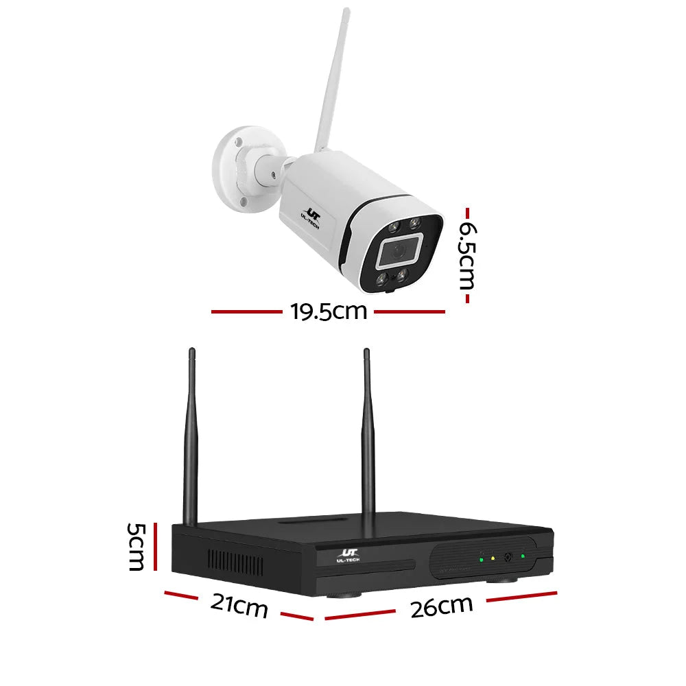 UL-Tech 3MP Wireless CCTV 8CH NVR WiFi IP Security Camera