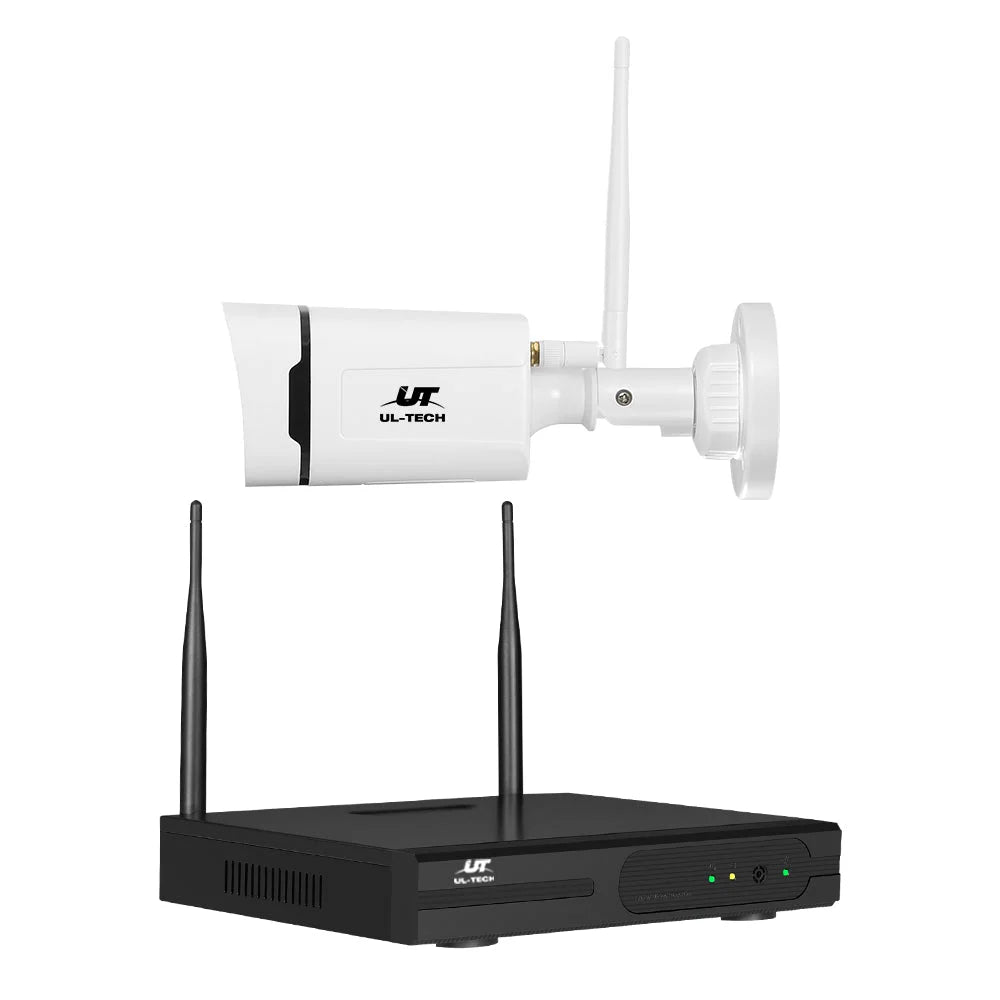 UL-Tech 3MP Wireless CCTV Security Camera System Home IP Cameras WiFi 8CH NVR shown on the product page
